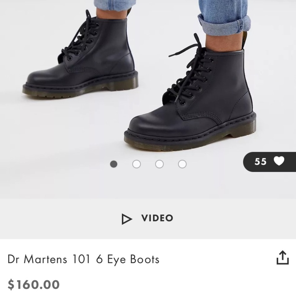 DR MARTENS 101 6 Eye Boots